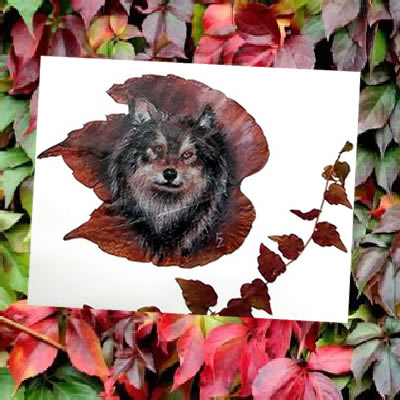 Miniature auf Pflanze